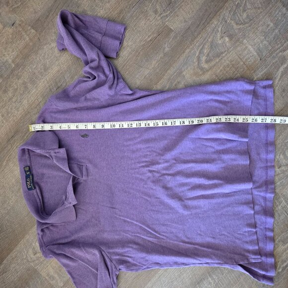 Polo Ralph Lauren Women XL Purple Long-Sleeve Polo Shirt 100% Cotton Classic Fit - Picture 8 of 9